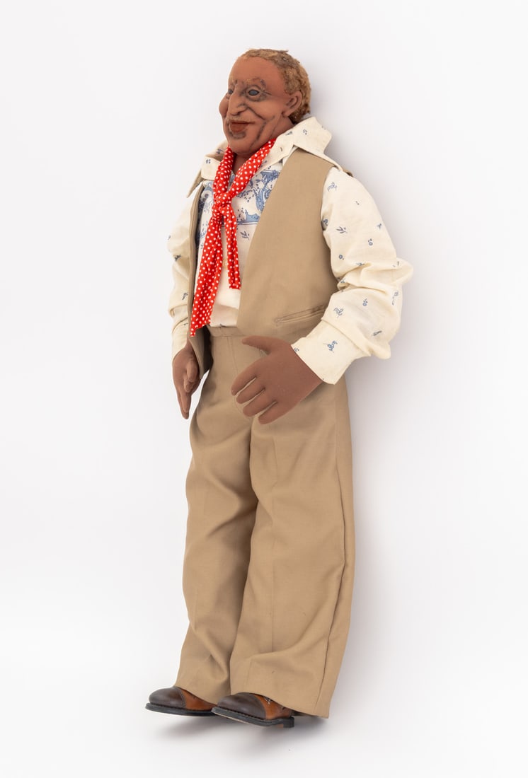 Folk Art "Meigs" Hand-Sewn Doll - 5