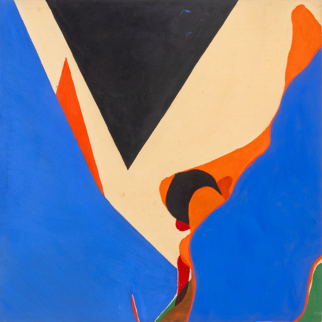 Jack Roth Untitled Acrylic on Canvas, 2001: Jack Roth (American, 1927-2004), Untitled, Acrylic on Canvas, 2001, estate stamp and marked "JR 4201" verso, dated to edge, unframed. 31.25" H x 31.25" W x 1.75" D. Provenance: The Estate of the Artis