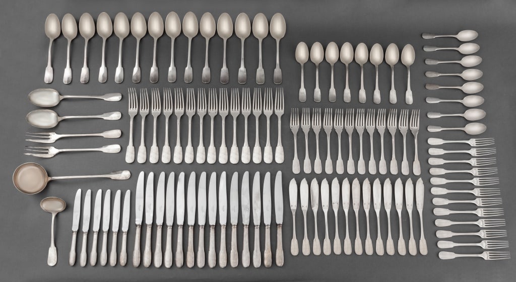 Christofle "Cluny" Flatware Service Set, 107 Pcs. (1 of 9)
