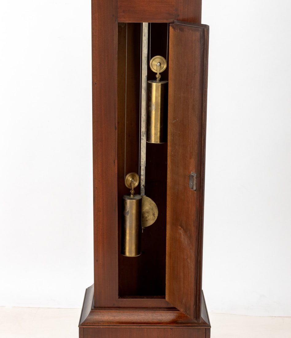 Tiffany Style Mahogany Longcase Clock - 6