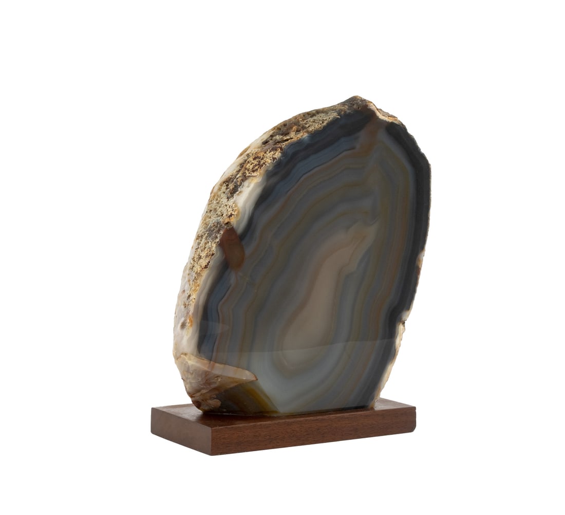 Polished Banded Agate Mineral Specimen (1 of 10)