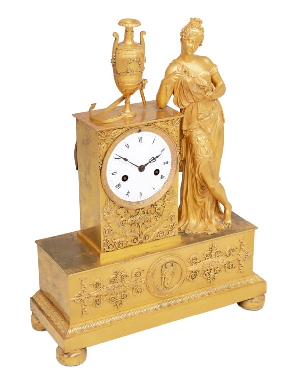 Charles X Ormolu Figural Clock, ca. 1830 - 2