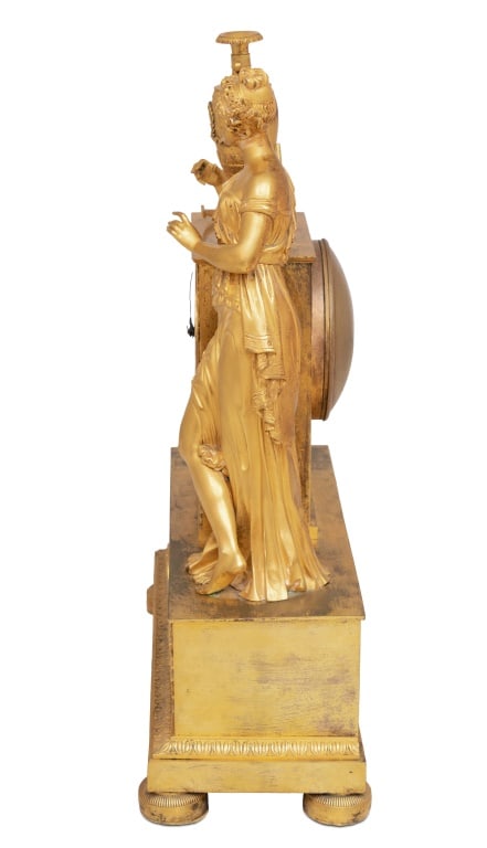 Charles X Ormolu Figural Clock, ca. 1830 - 3