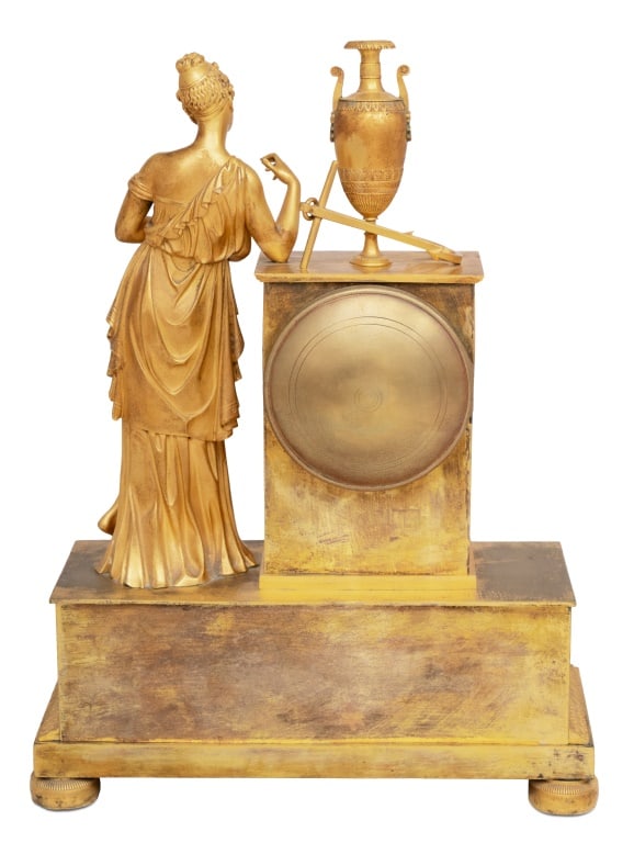 Charles X Ormolu Figural Clock, ca. 1830 - 4