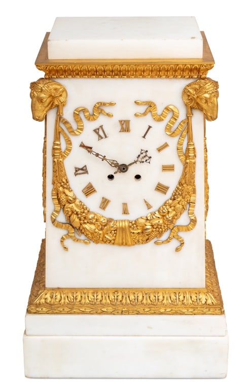 Louis XVI Style Ormolu and Marble Clock, 19th C. (1 of 4)