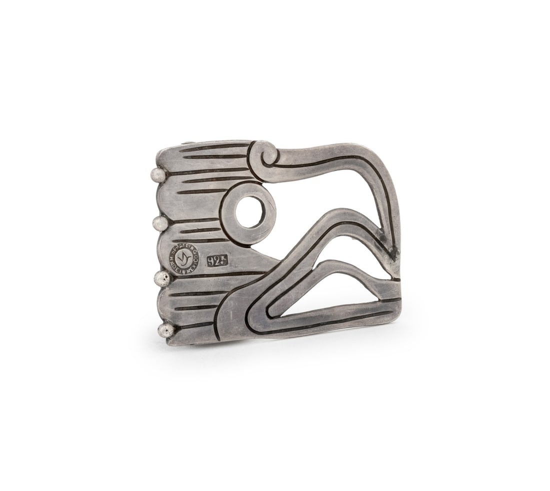 Wiiliam Spratling Taxco 925 Silver Belt Buckle (1 of 6)