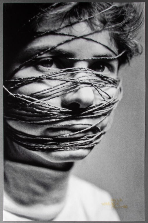 Zdzislaw Beksinski Untitled Digital Print, 2020: Zdzislaw Beksinski (Polish, 1929-2005), Untitled, Digital Print, printed later, 2020, depicting woman with twine around face, dated and numbered edition "2/10" lower right, "Print made in the Historic