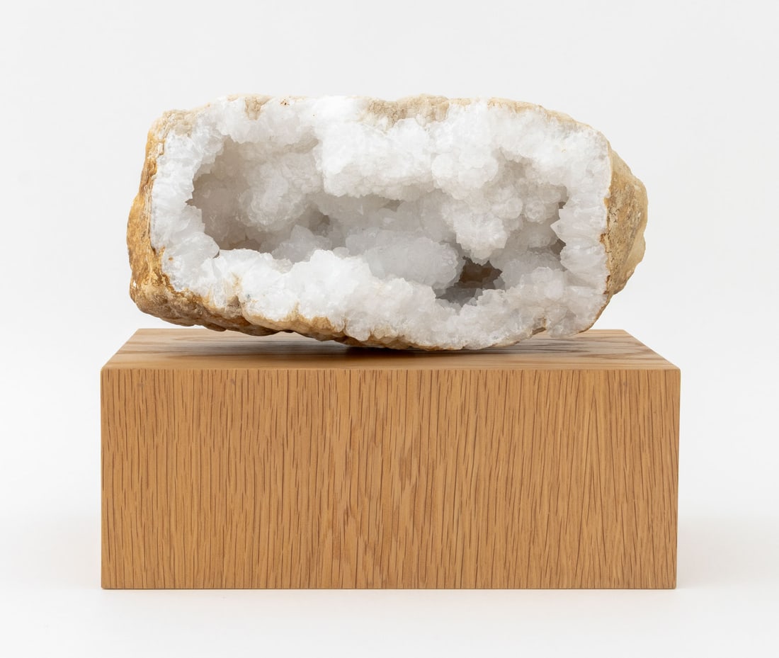 White Quartz Geode Specimen - 2