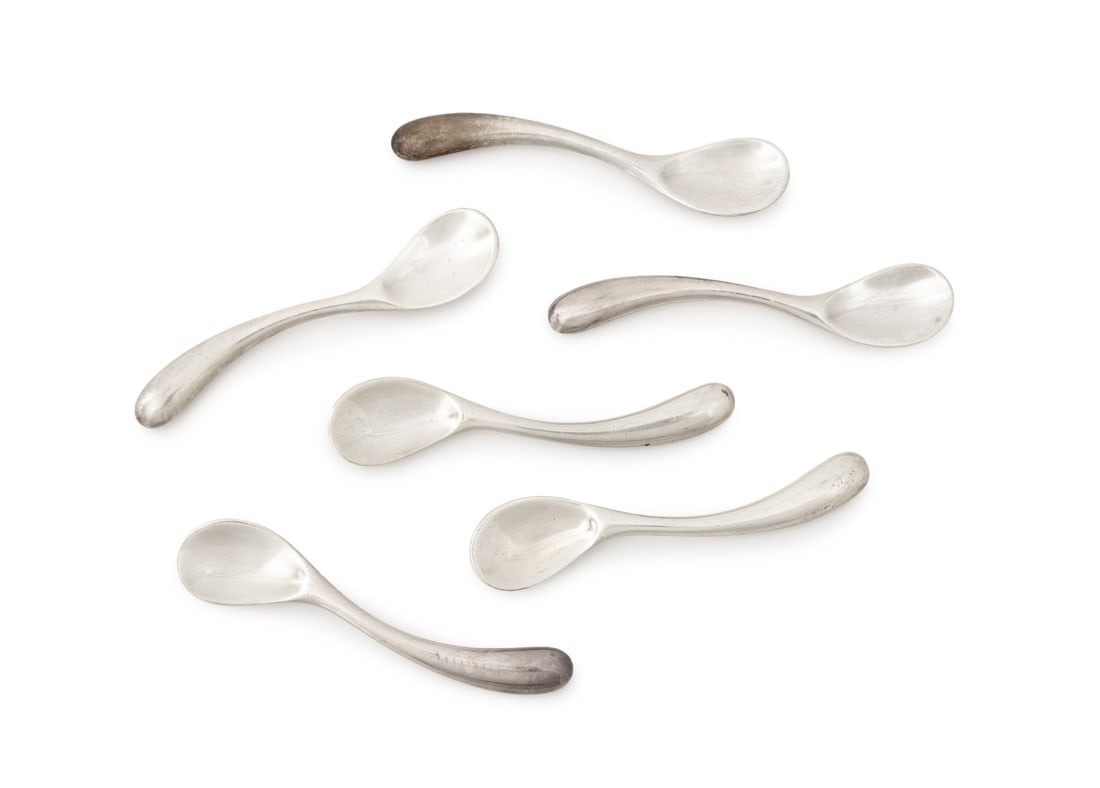 Angela Cummings 925 Silver Demitasse Spoons, 6 (1 of 6)