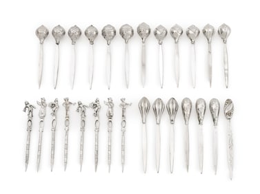 Sterling Silver Cocktail Picks, 27