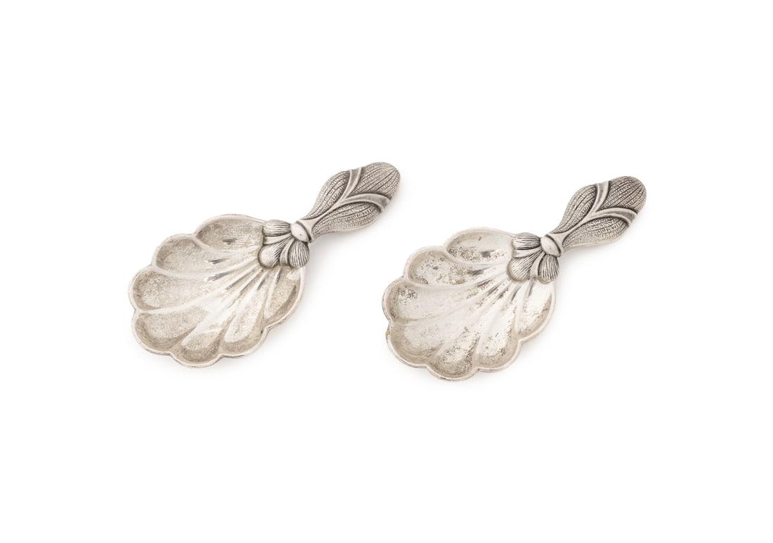 Giancarlo Buccellati Sterling Tea Caddy Spoons, 2 (1 of 7)