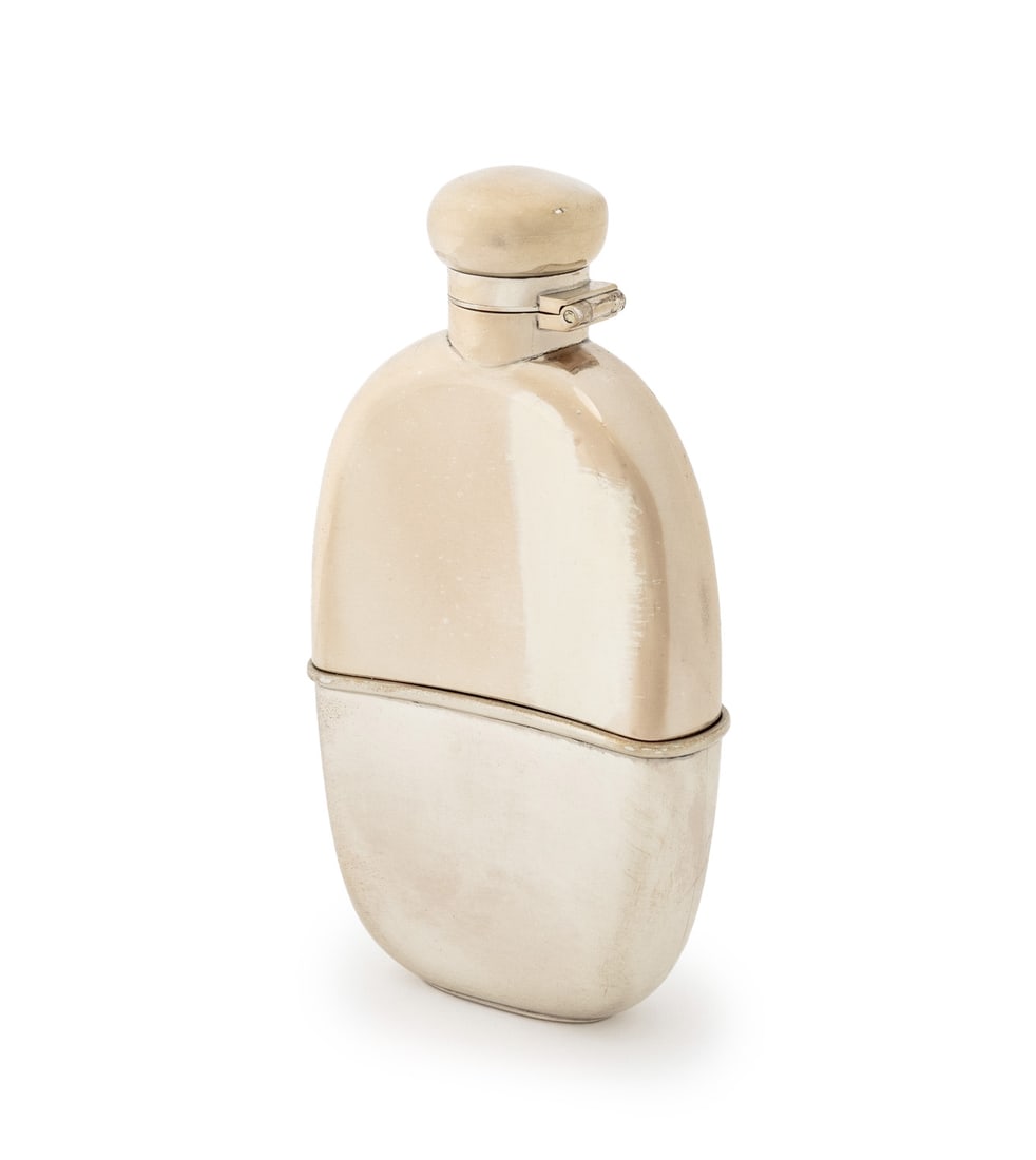 Victorian Sterling Silver Hip Flask, 1895 (1 of 10)