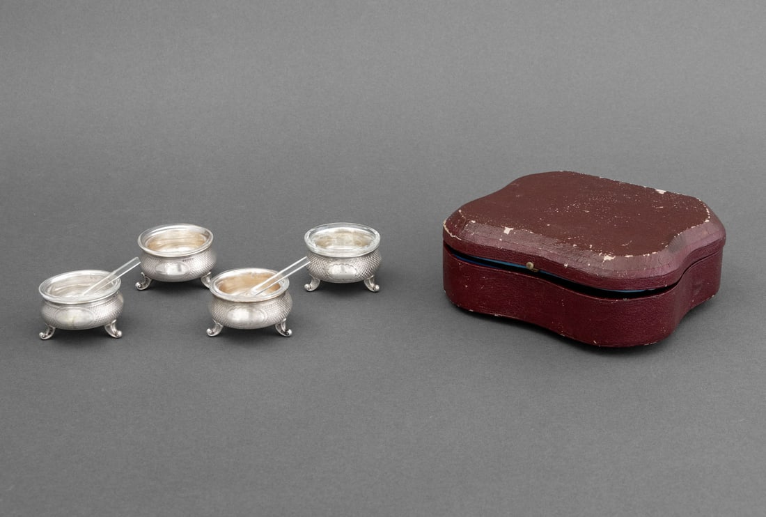 German Art Deco Silver Open Salts, 4 (1 of 9)