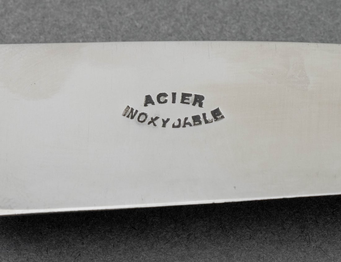 French Silver Plate "Rubans" Flatware Service x 12 - 12