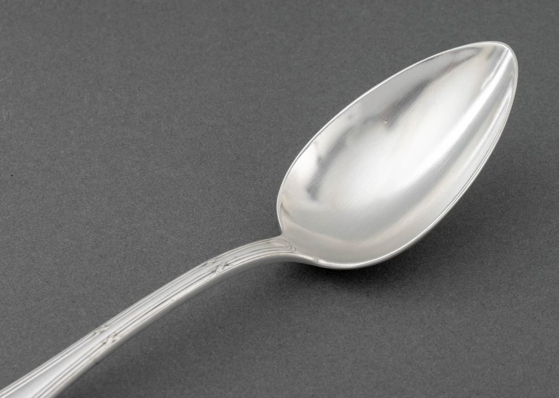 French Silver Plate "Rubans" Flatware Service x 12 - 6