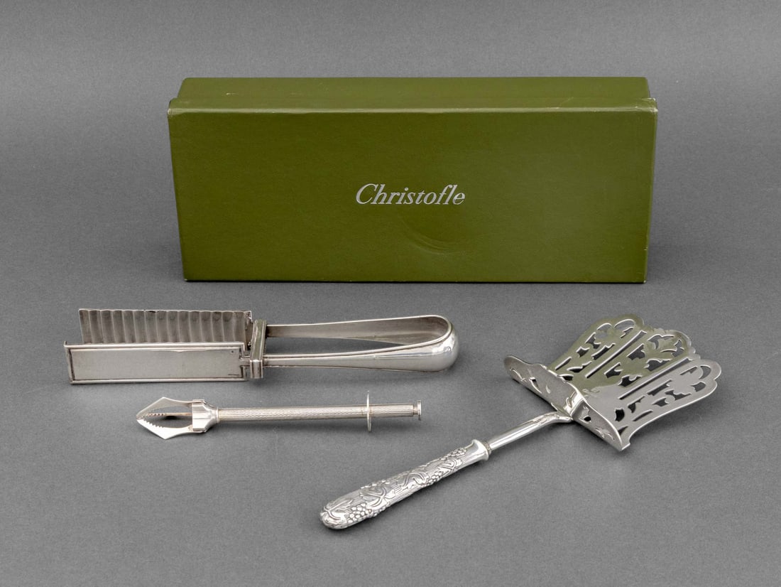 Christofle Silver Plate Serving Flatware, 3 Pcs. - 2