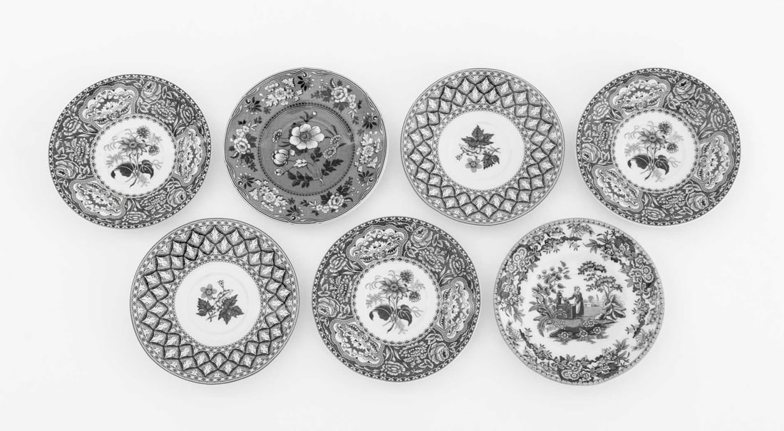 Spode Transfer Decorated Dinnerware, 47 Pcs. - 16