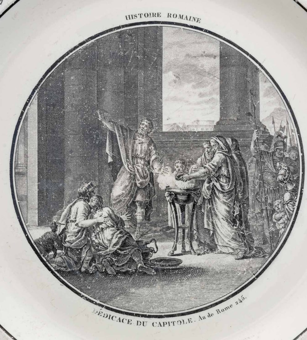 French Faience Plates, 19th C., 49 - 10