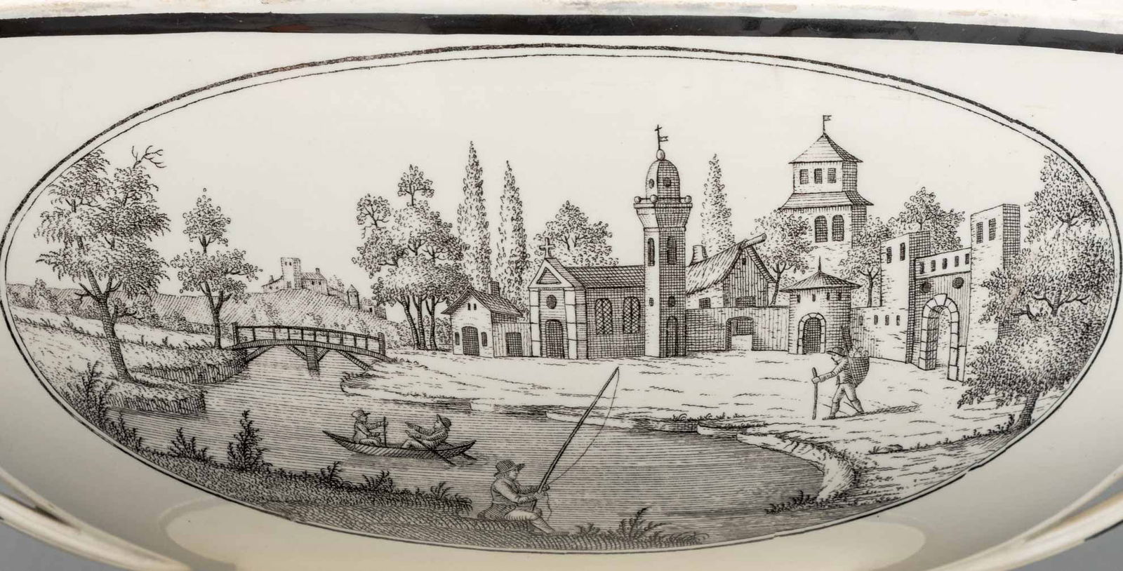 French Creamware Tableware, 3 Pcs. - 10