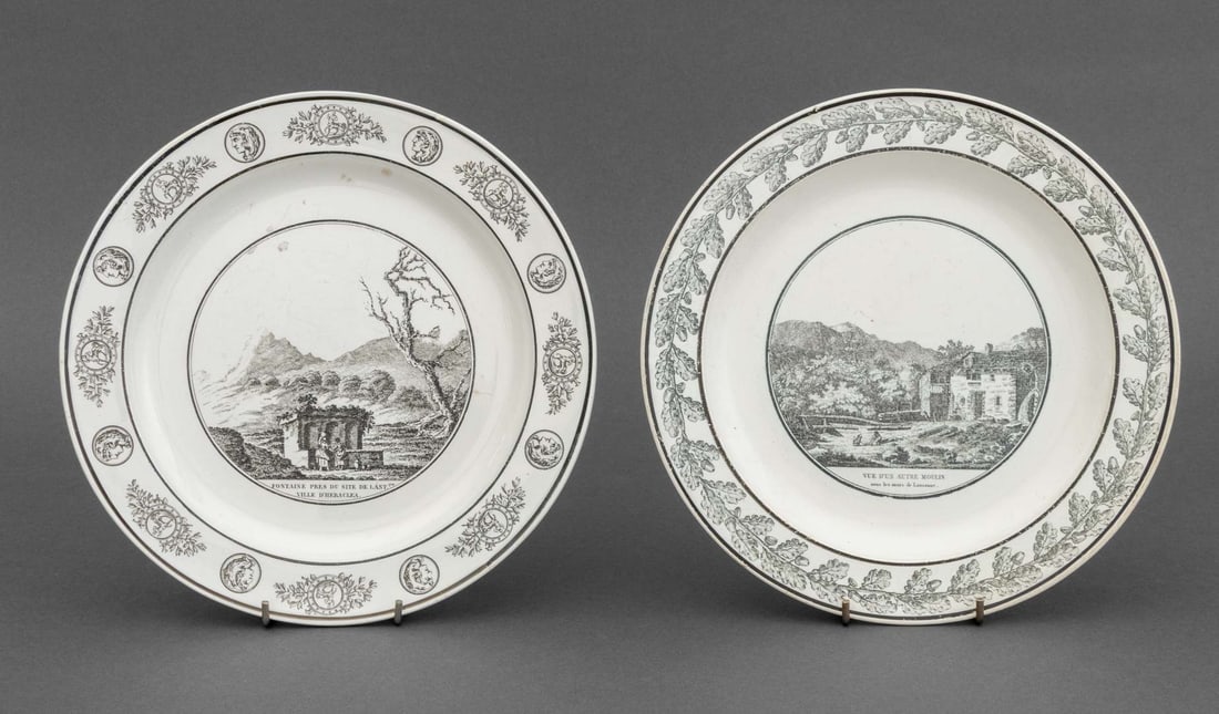 French Creamware Tableware, 3 Pcs. - 14