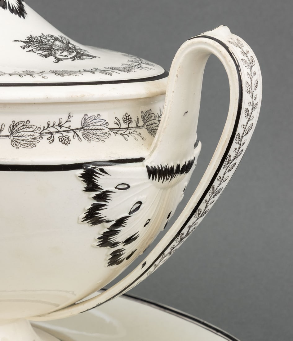 French Creamware Tableware, 3 Pcs. - 4