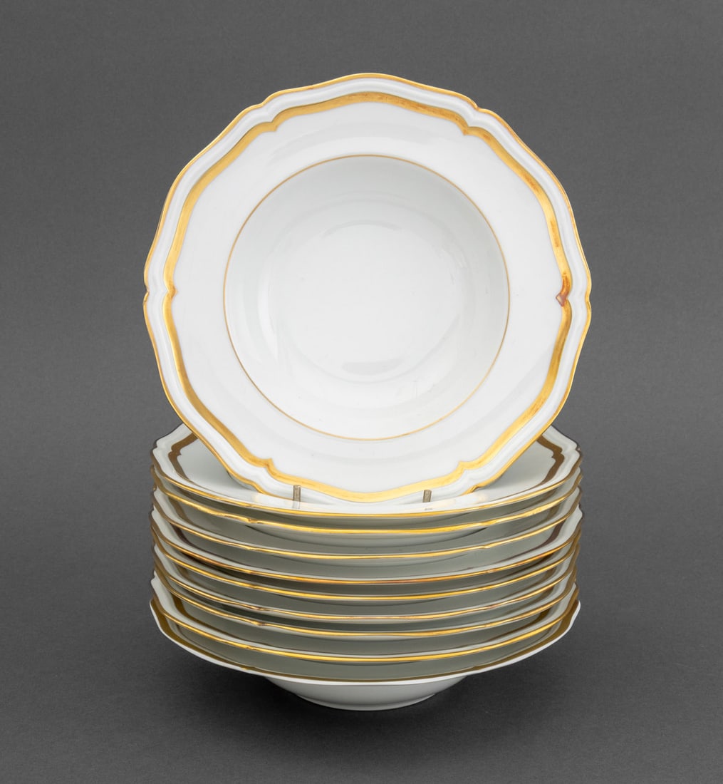 Raynaud Limoges "Marie Antoinette" Soup Bowls, 10 (1 of 6)