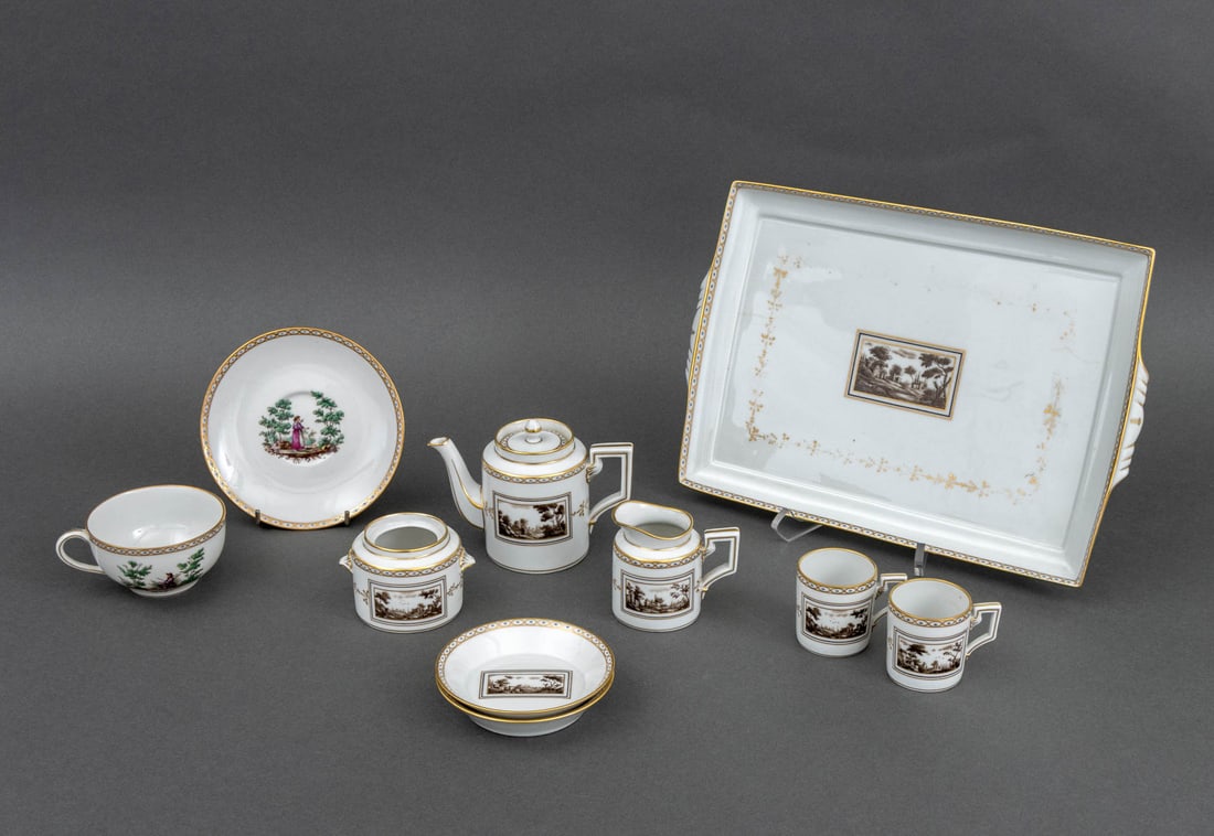 Richard Ginori Frisole Porcelain Tableware, 10 Pcs (1 of 15)