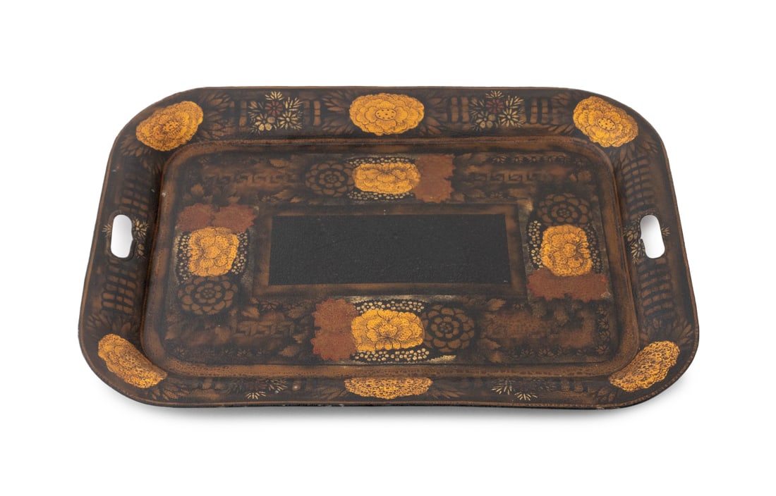 Victorian Rectangular Toleware Tray (1 of 7)