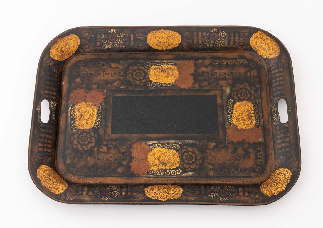Victorian Rectangular Toleware Tray - 2