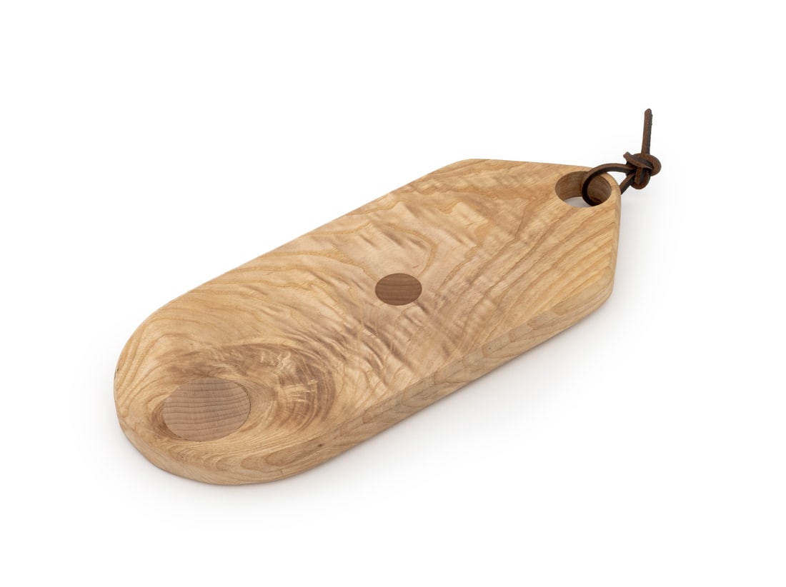 Signed Multi-Wood Inlay Bird's Eye Maple Board (1 of 8)