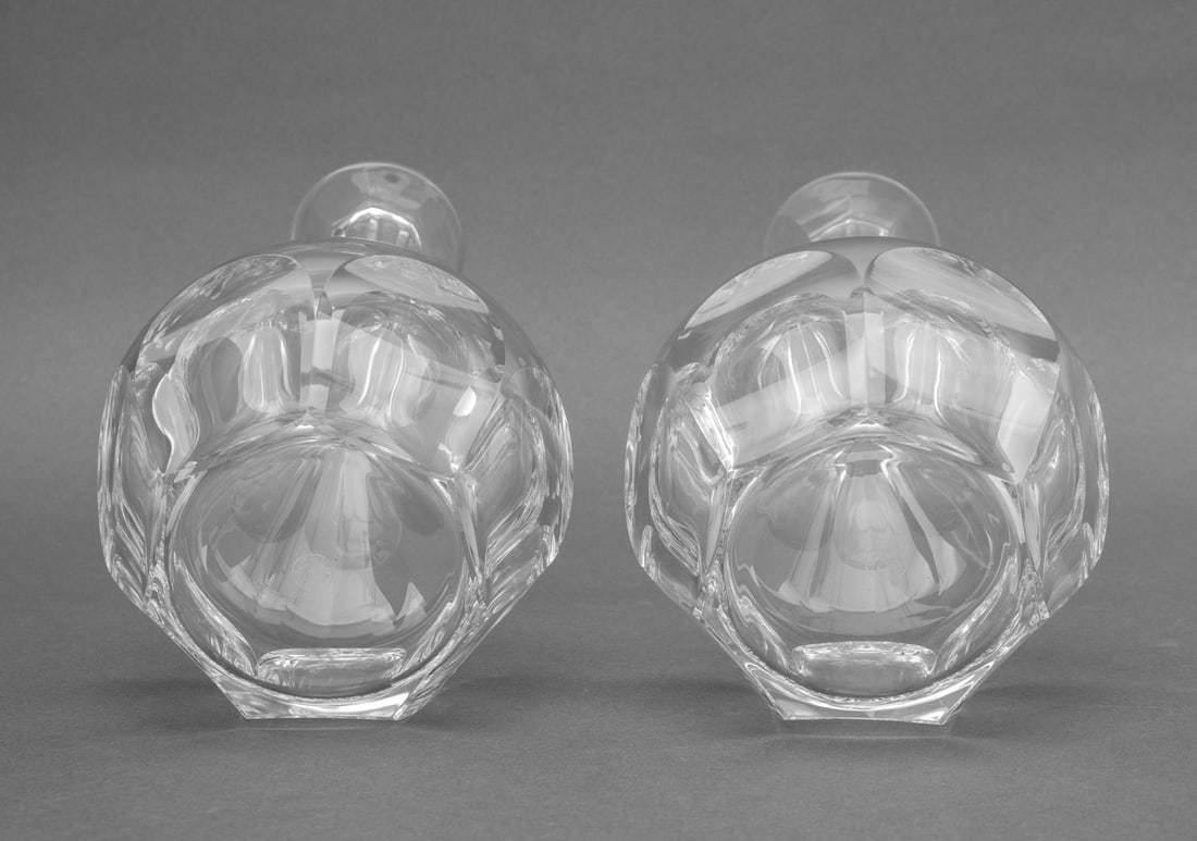 Baccarat Crystal "Harcourt" Decanters, Pair - 6