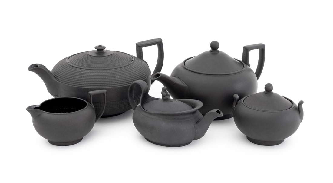 Wedgwood Black Basalt Tableware, 5 Pcs. (1 of 17)