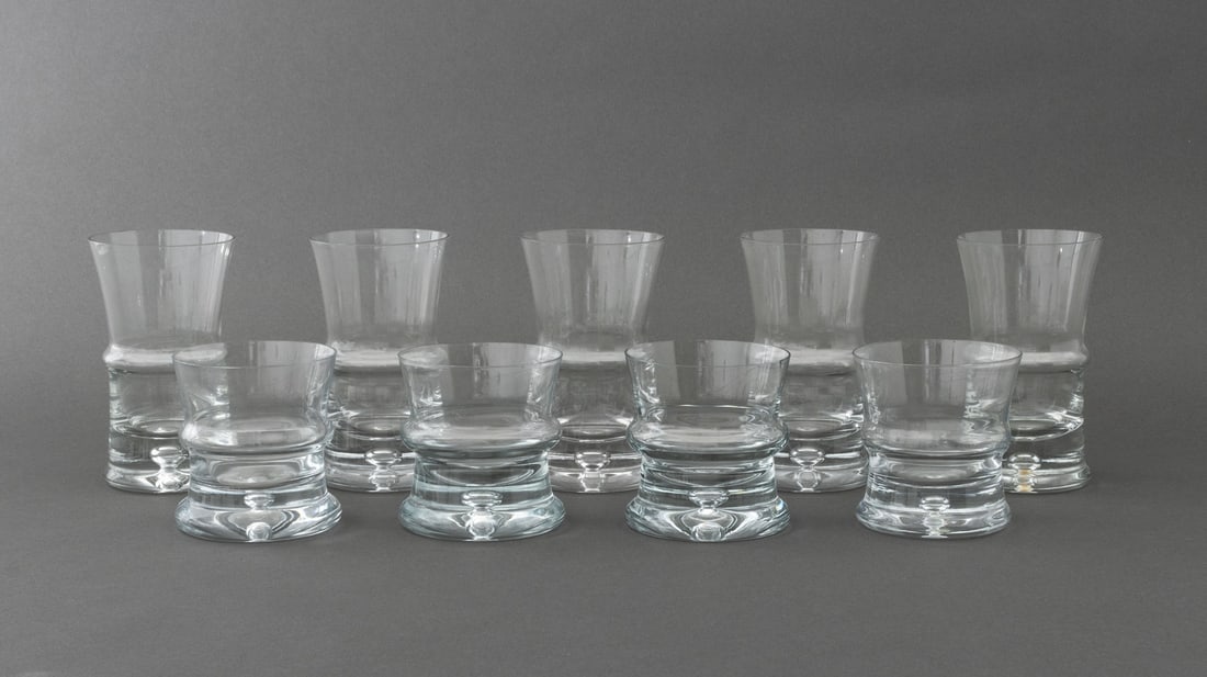 Danish Modern Glassware Partial Service, 9 Pcs. (1 of 7)