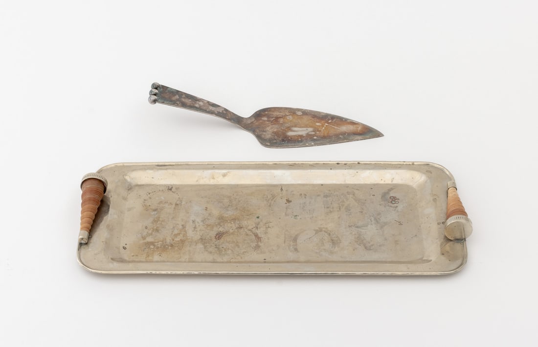 Modern Silver Plate Serving Tableware, 2 Pcs. - 2