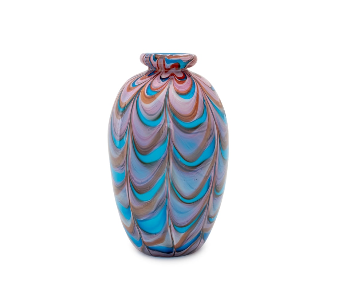 Murano Pulled Feather Glass Vase (1 of 8)