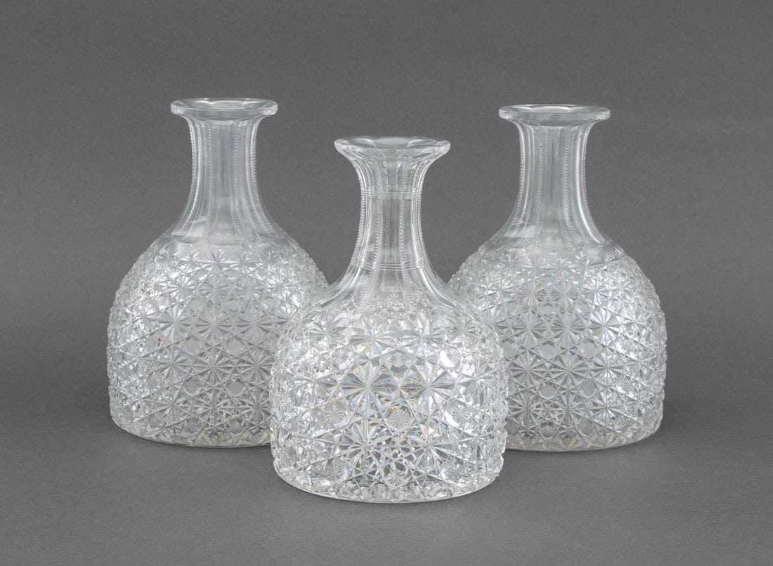 American Brilliant Cut Crystal Decanters, 3 (1 of 9)