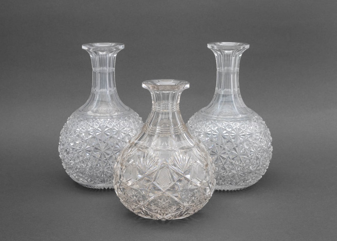 American Brilliant Cut Crystal Decanters, 3 (1 of 9)