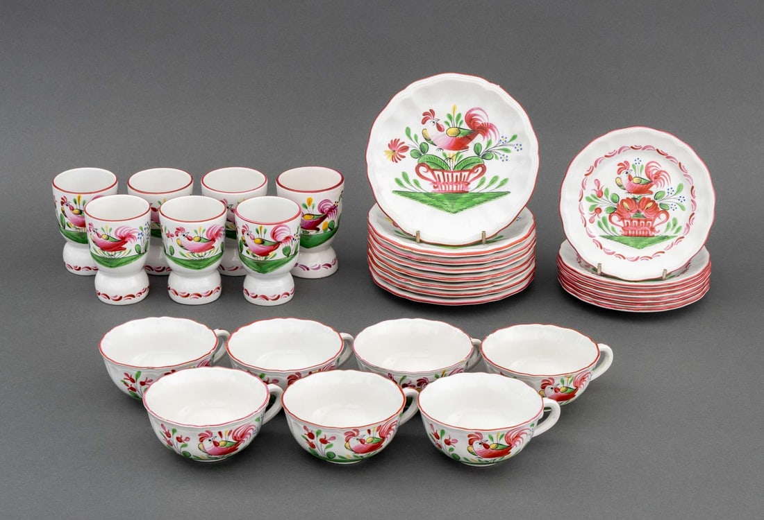 St. Clement Faience Rooster Motif Tableware, 29 (1 of 17)