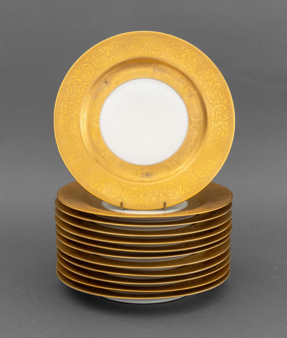 Rosenthal Gilt Encrusted Porcelain Plates, 12 (1 of 6)