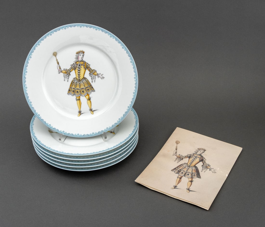 Lafarge Limoges Porcelain Dinner Plates, 6 (1 of 10)