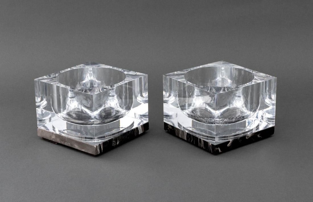 Contemporary Acrylic Square Bottle Coasters, Pair (1 of 8)