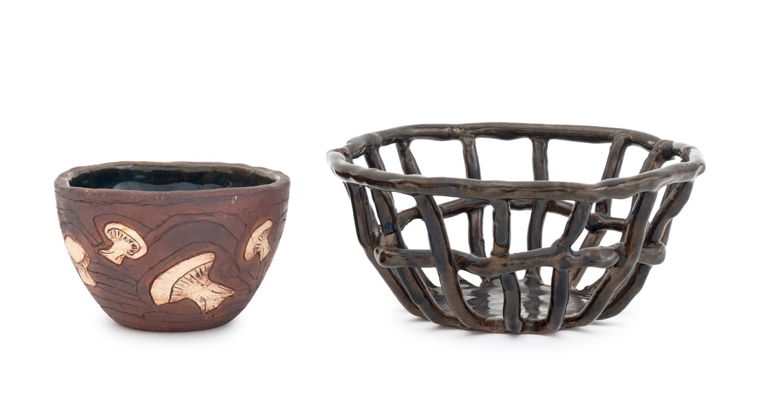 Signed Glazed Art Pottery Bowls, 2 (1 of 13)