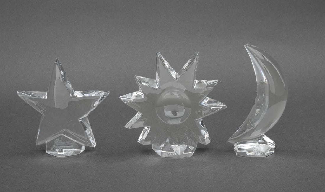 Baccarat Crystal Celestial Motif Paperweights, 3 (1 of 11)