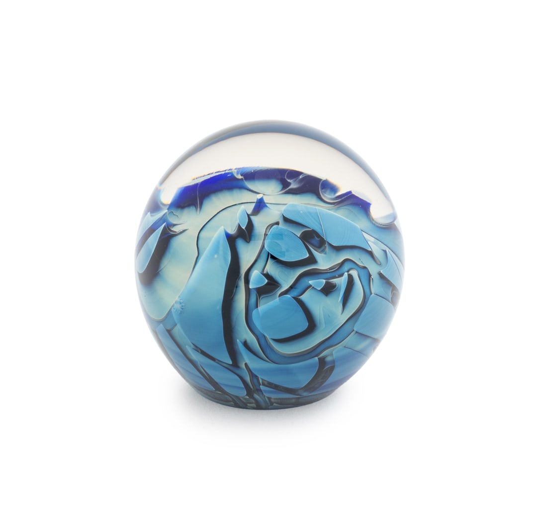 Robert Eickholt Art Glass Paperweight, 1986 (1 of 9)