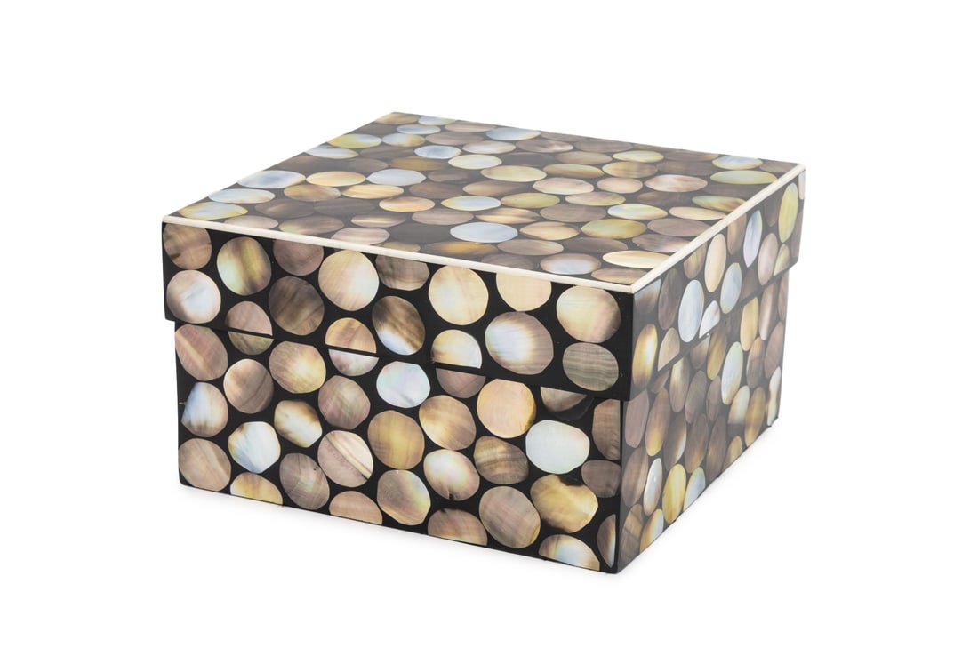R & Y Augousti Mother-of-Pearl Square Box (1 of 7)