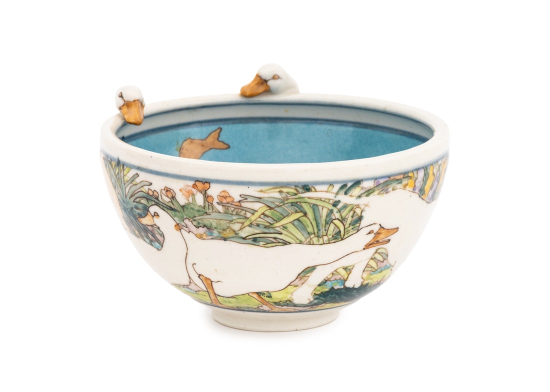 Eileen Richardson "Pond Party" Glazed Ceramic Bowl (1 of 9)
