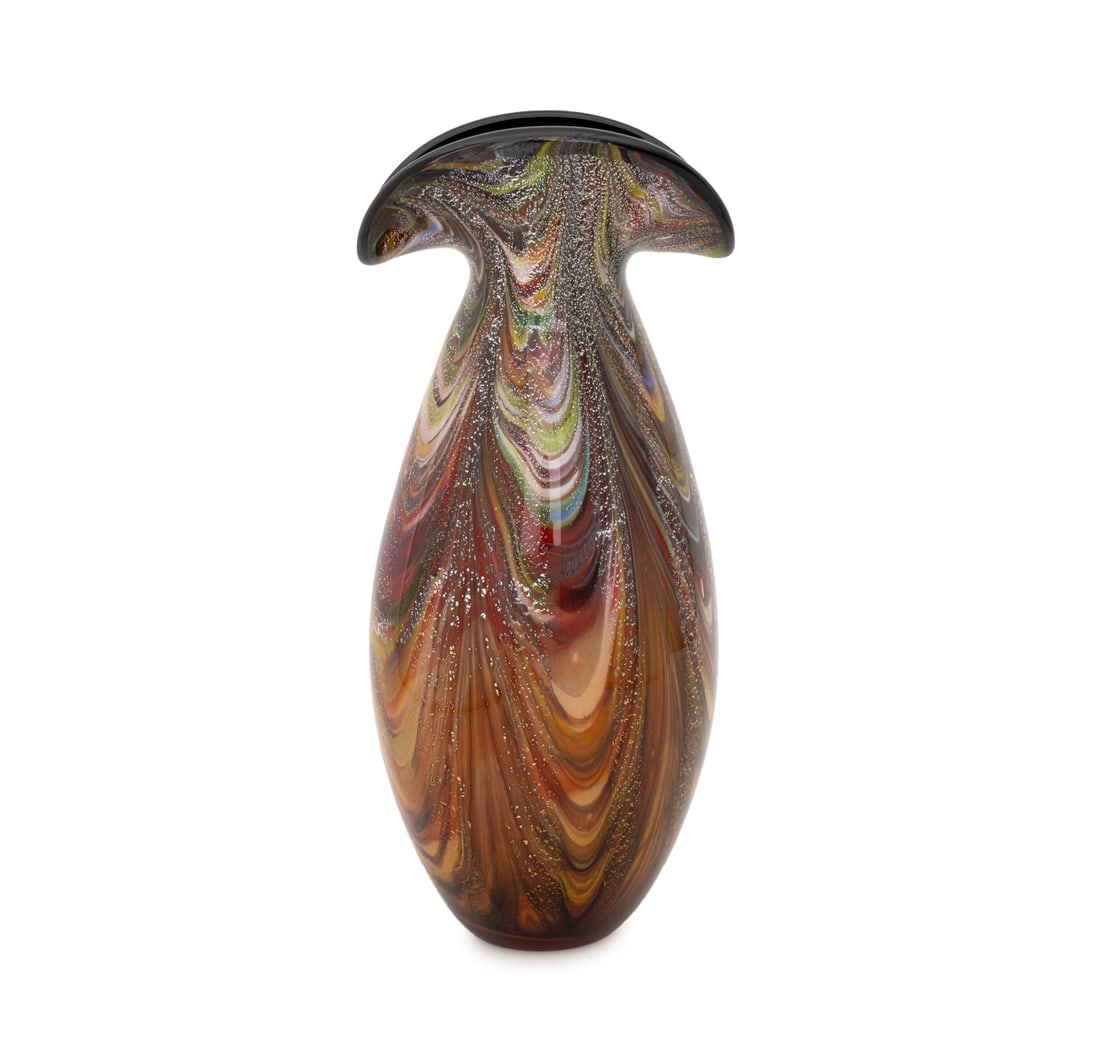 Dale Tiffany Pulled Feather Glass Vase (1 of 14)