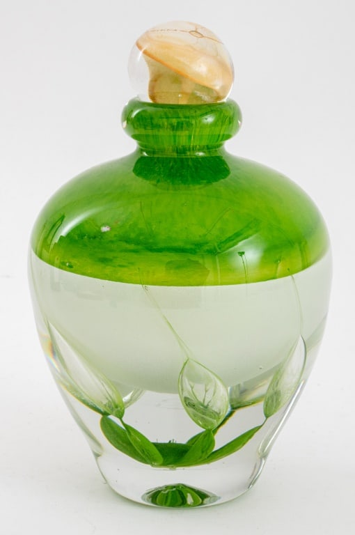 American Studio Glass Stoppered Bottle, ca. 2000 (1 of 9)