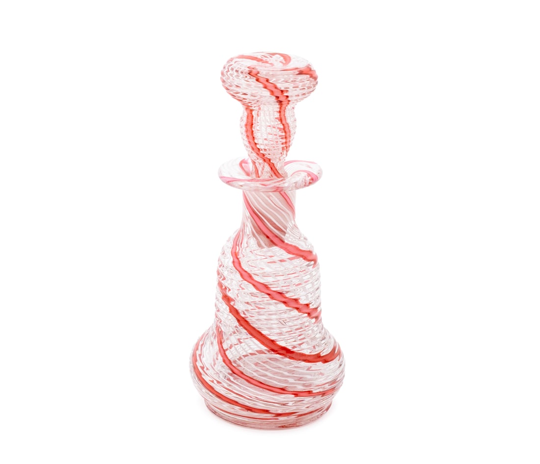 Clichy Latticino Art Glass Perfume Bottle (1 of 7)