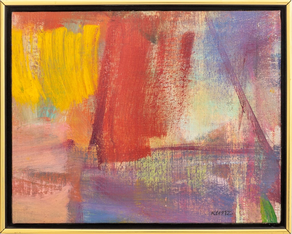 Donald Kunz Abstract Composition Oil on Canvas (1 of 6)